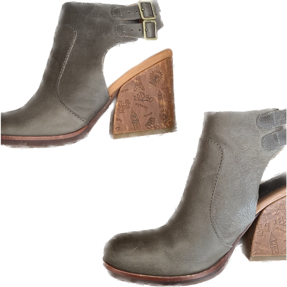 Kork-Ease Wedge Ankle Boots with Chunky Heel